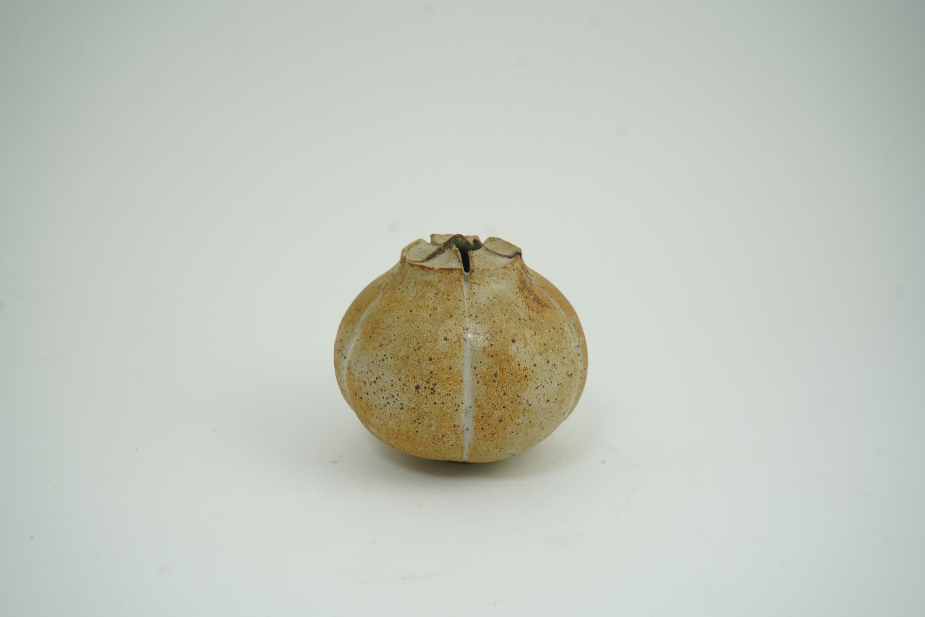 Alan Wallwork (1931-2019): A stoneware 'Seed Pod' vase